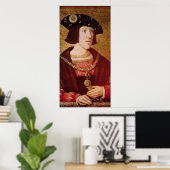 Portrait von Charles V Poster (Heimbüro)