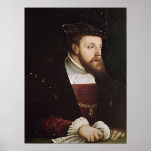 Portrait von Charles V Poster (Vorne)