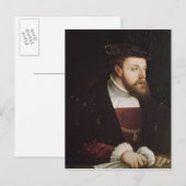 Portrait von Charles V Postkarte (Vorne/Hinten)