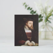 Portrait von Charles V Postkarte (Stehend Vorderseite)