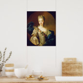 Portrait von Charlotte Aglae von Orleans, 1720er Poster (Küche)