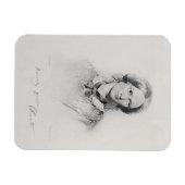 Portrait von Charlotte Bronte, graviert von Walker Magnet (Horizontal)