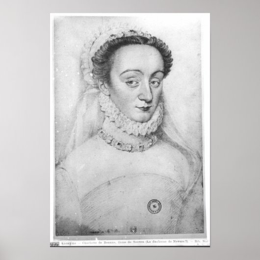 Portrait von Charlotte de Beaune Dame de Poster (Vorne)