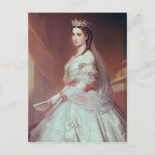 Portrait von Charlotte von Saxe-Cobourg-Gotha Postkarte