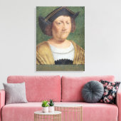 Portrait von Christoph Kolumbus Leinwanddruck (Insitu (Wohnzimmer))