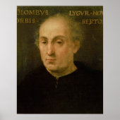 Portrait von Christoph Kolumbus Poster (Vorne)