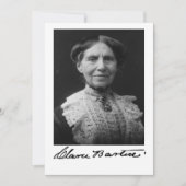 Portrait von Clara Barton Einladung (Vorderseite)