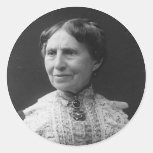 Portrait von Clara Barton Later im Leben Runder Aufkleber