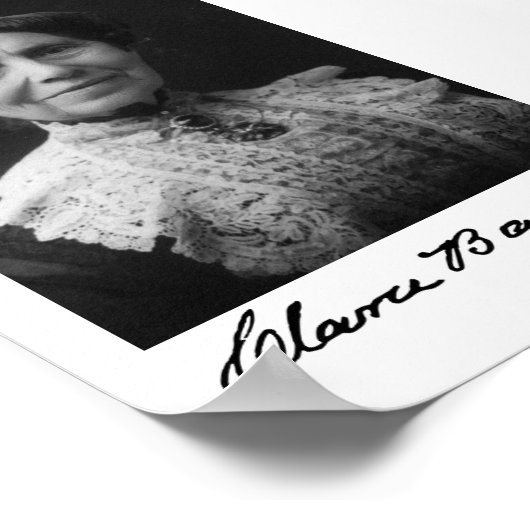 Portrait von Clara Barton Poster (Ecke)