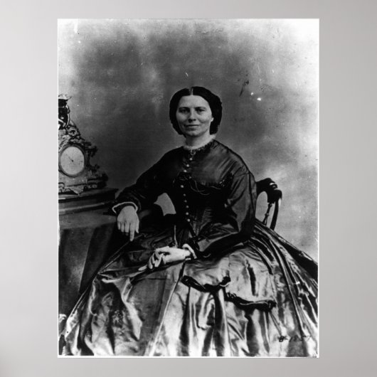 Portrait von Clara Barton Poster (Vorne)