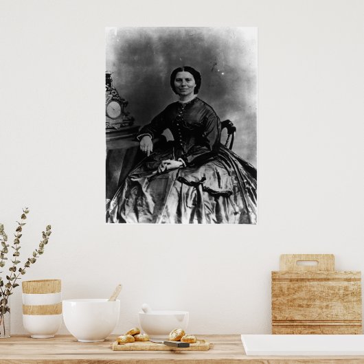 Portrait von Clara Barton Poster (Küche)