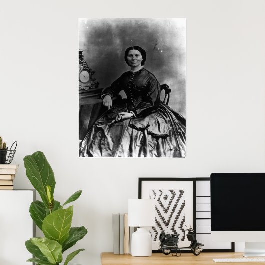Portrait von Clara Barton Poster (Heimbüro)