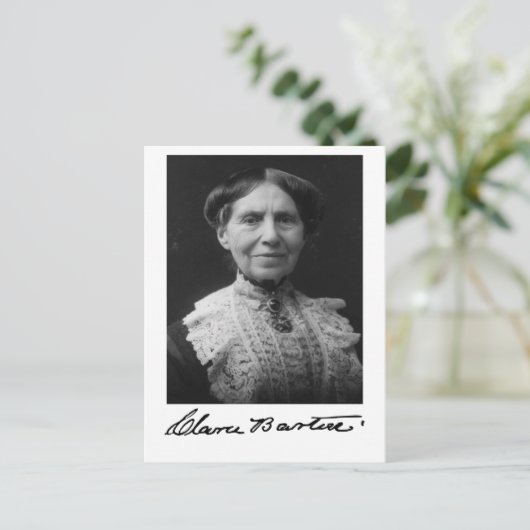 Portrait von Clara Barton Postkarte (Stehend Vorderseite)