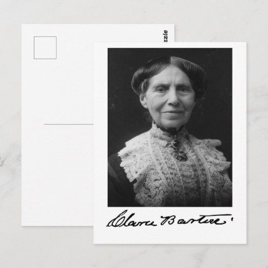 Portrait von Clara Barton Postkarte (Vorne/Hinten)