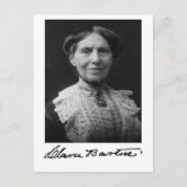 Portrait von Clara Barton Postkarte (Vorderseite)