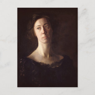 Portrait von Clara J. Mather Postkarte