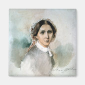 Portrait von Clara Schumann 1853 Magnet (Vorne)