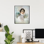 Portrait von Clara Schumann 1853 Poster (Heimbüro)