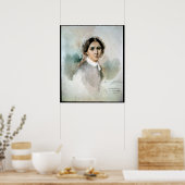 Portrait von Clara Schumann 1853 Poster (Küche)