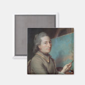 Portrait von Claude Dupin Magnet (Vorderseite/Rückseite)