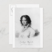 Portrait von Constanze Mozart 1828 Postkarte (Vorne/Hinten)