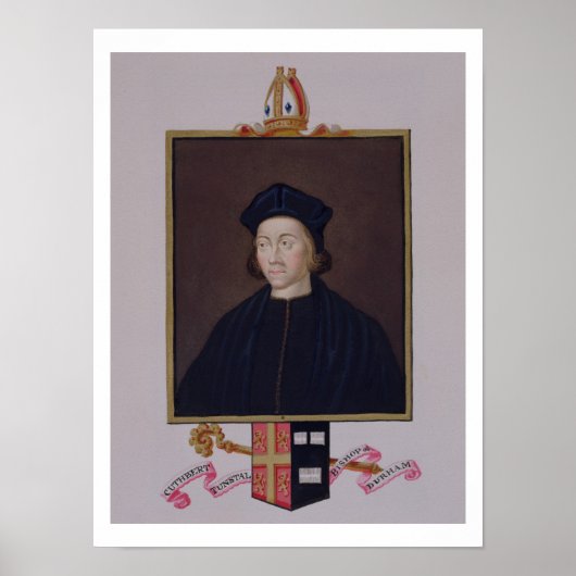 Portrait von Cuthbert Tunstall (1474-1559) Bischof Poster (Vorne)