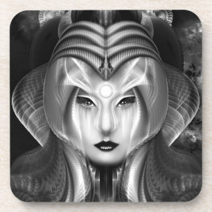Portrait von Cyiria Midnight Bright Getränkeuntersetzer