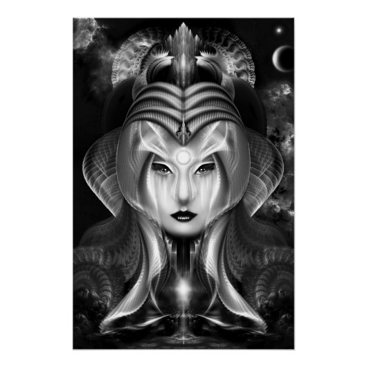 Portrait von Cyiria Midnight Bright Perfect Poster (Vorderseite)