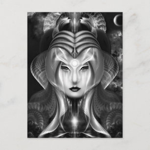 Portrait von Cyiria Midnight Bright Postkarte