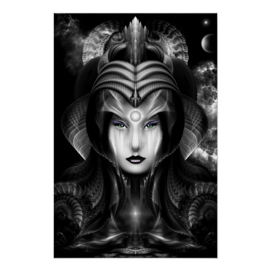 Portrait von Cyiria Midnight Perfect Poster (Vorderseite)