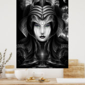 Portrait von Cyiria Midnight Wall Poster (Küche)