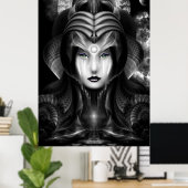 Portrait von Cyiria Midnight Wall Poster (Heimbüro)