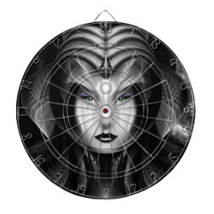 Portrait von Cyiria Mitternacht Dartscheibe