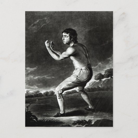 Portrait von Daniel Mendoza Postkarte (Vorderseite)