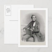 Portrait von David Roberts (1796-1864), Frontispie Postkarte (Vorne/Hinten)
