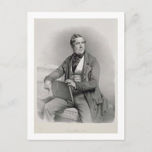 Portrait von David Roberts (1796-1864), Frontispie Postkarte (Vorderseite)