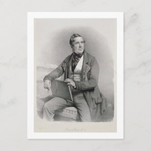 Portrait von David Roberts (1796-1864), Frontispie Postkarte