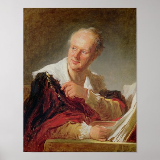 Portrait von Denis Diderot c.1769 Poster (Vorne)