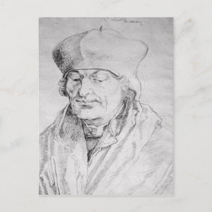 Portrait von Desiderius Erasmus 1520 Postkarte