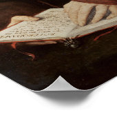 Portrait von Desiderius Erasmus von Rotterdam Poster (Ecke)