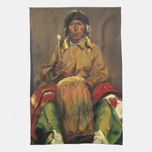 Portrait von Dieguito Roybal von Robert Henri Geschirrtuch (Vertikal)