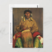 Portrait von Dieguito Roybal von Robert Henri Postkarte (Vorne/Hinten)