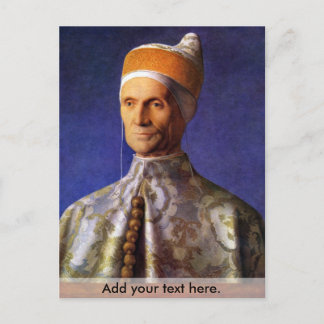 Portrait von Dogen Leonardo Loredan von Bellini Postkarte