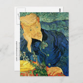 Portrait von Doktor Gachet, Van Gogh Fine Art Postkarte (Vorne/Hinten)