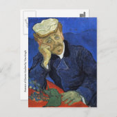 Portrait von Doktor Gachet von Van Gogh Postkarte (Vorne/Hinten)