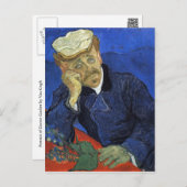 Portrait von Doktor Gachet von Van Gogh Postkarte (Vorne/Hinten)