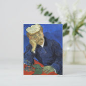 Portrait von Doktor Gachet von Van Gogh Postkarte (Stehend Vorderseite)