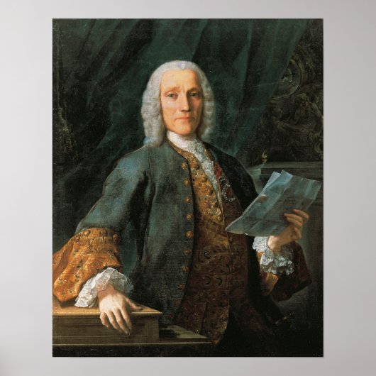 Portrait von Domenico Scarlatti Poster (Vorne)