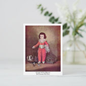 Portrait von Don Manuel von Francisco de Goya Postkarte (Stehend Vorderseite)