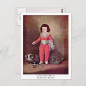 Portrait von Don Manuel von Francisco de Goya Postkarte (Vorne/Hinten)